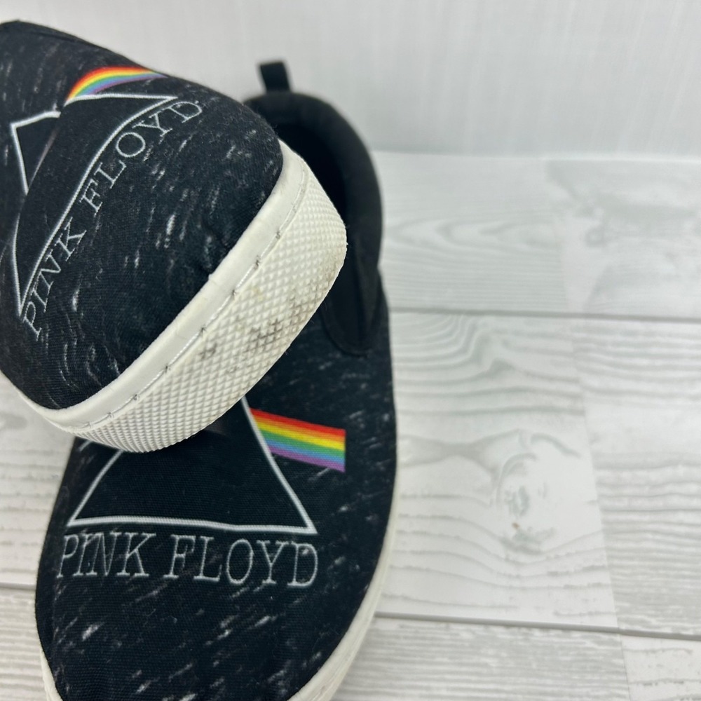 Pink Floyd Slip-On Shoes Size 7 Black Canvas Casual Sneakers Men's‎ or women's - Picture 3 of 9